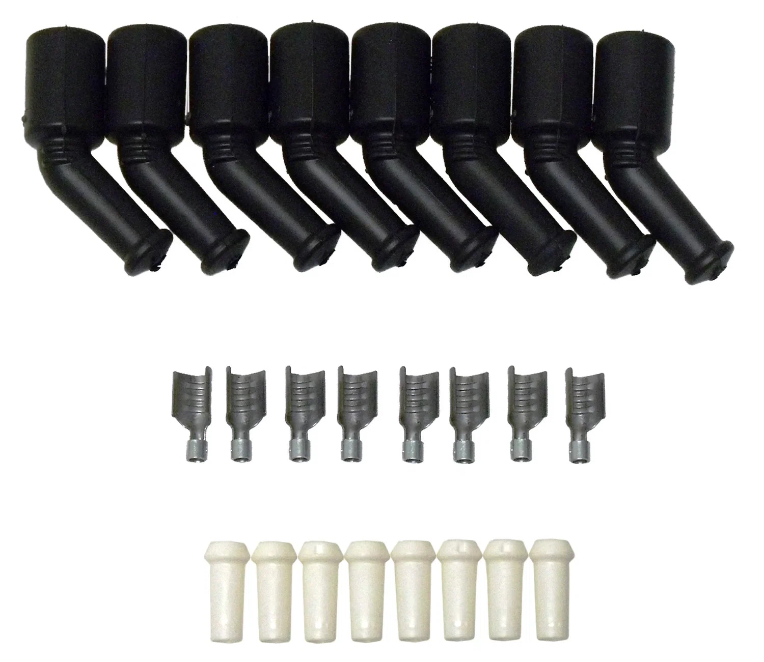 Spark Plug Wire Connector 7 - 10.4mm 135_ 8 Black 46069